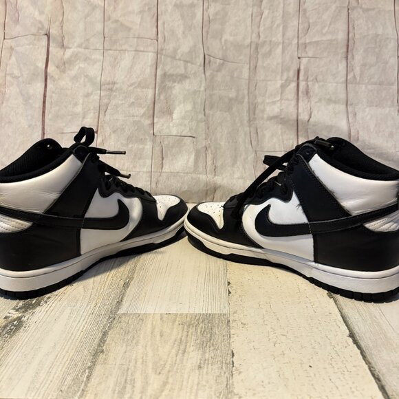 Nike Men's Size 7 Dunk Hi Retro Basketball Shoes Black/White Sneakers High Top - Picture 7 of 11